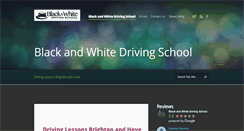Desktop Screenshot of blackandwhitedrivingschool.co.uk