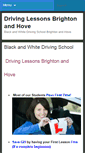 Mobile Screenshot of blackandwhitedrivingschool.co.uk