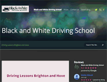 Tablet Screenshot of blackandwhitedrivingschool.co.uk